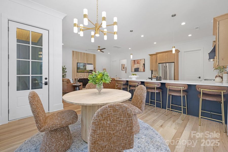 Furnished interior view inside a new home in , Charlotte (Image 8).