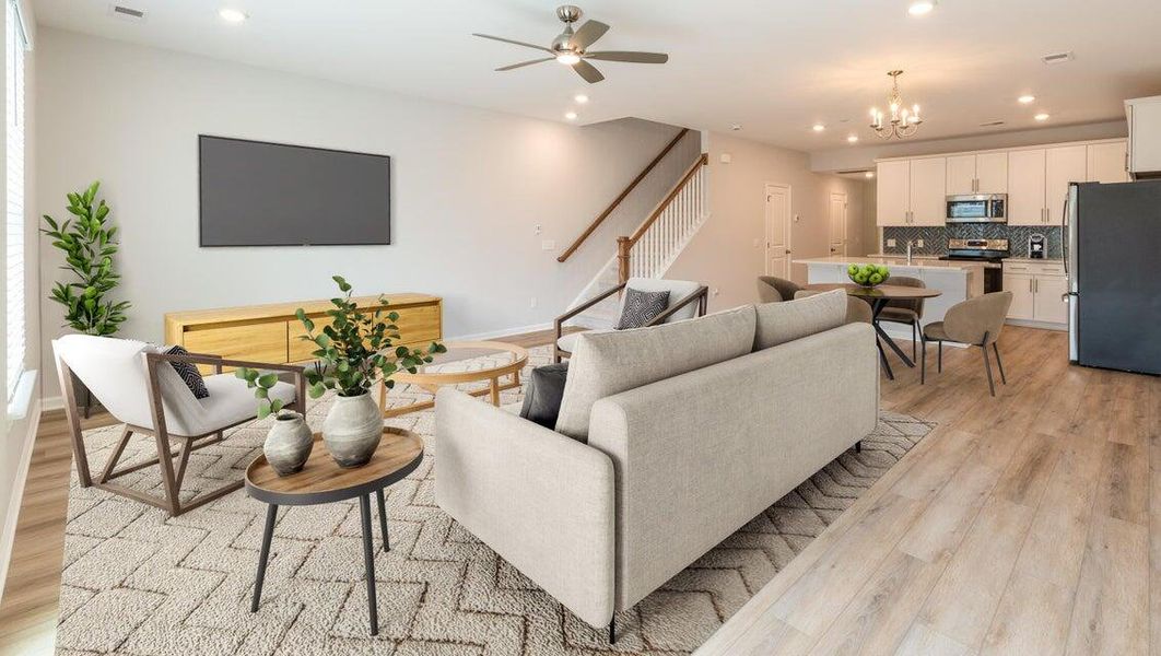 Furnished interior view inside a new home in The Landings at Montague, Goose Creek (Image 4).