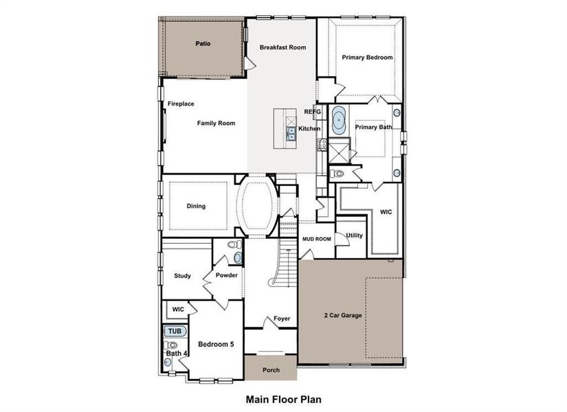 2D floor plan layout of this home in Sweetgrass, Haslet, TX (Image 2). 2D floor plan layout of this home in Sweetgrass, Haslet, TX (Image 2).