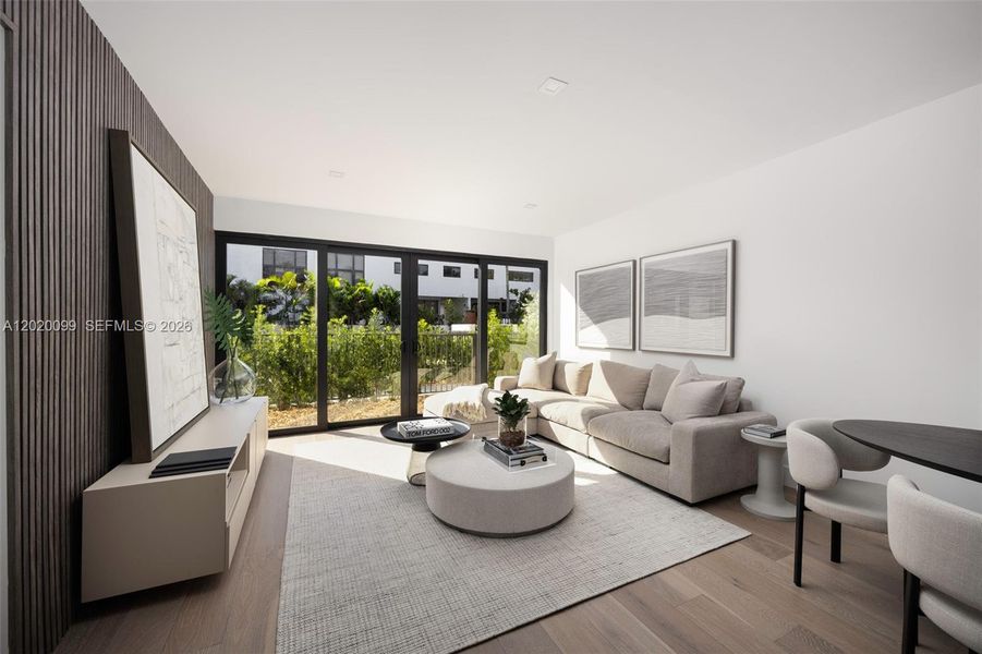 Furnished interior view inside a new home in , Key Biscayne (Image 6).
