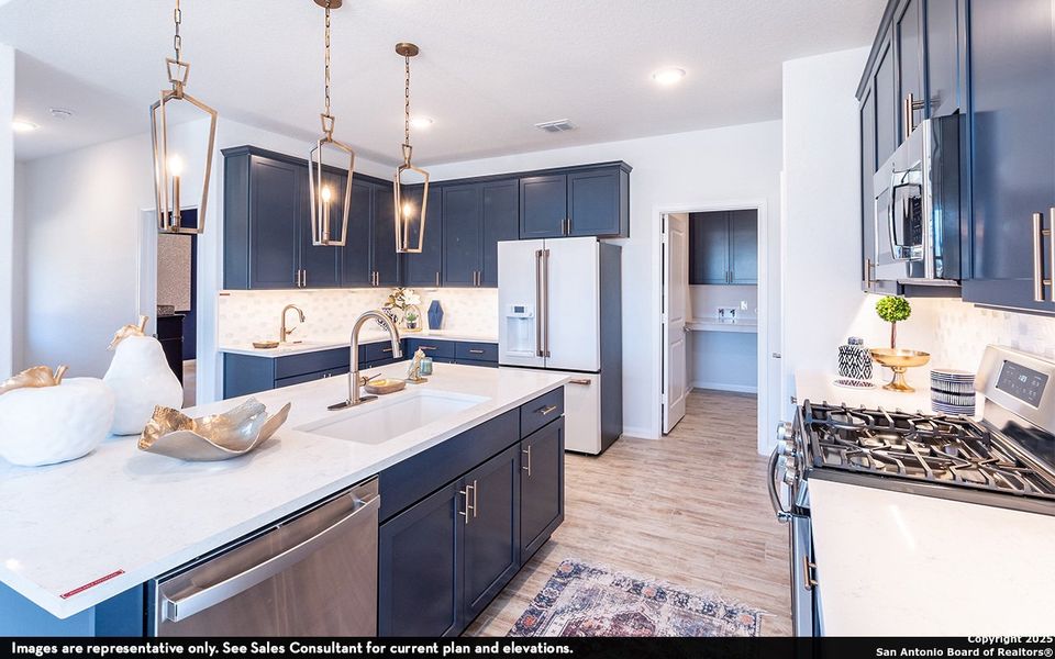 Furnished interior view inside a new home in The Woodlands at Medina Hills, Mico (Image 17). Furnished interior view inside a new home in The Woodlands at Medina Hills, Mico (Image 17).
