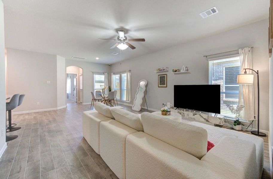 Furnished interior view inside a new home in Rosehill Meadow, Tomball (Image 5).