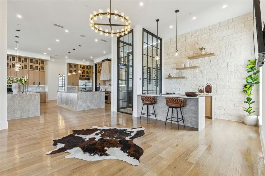 Furnished interior view inside a new home in , Bartonville (Image 18).