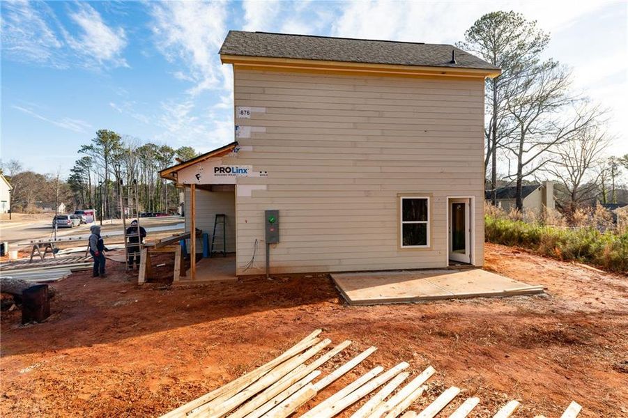 In-progress construction of a new home in , Lawrenceville, GA (Image 5).