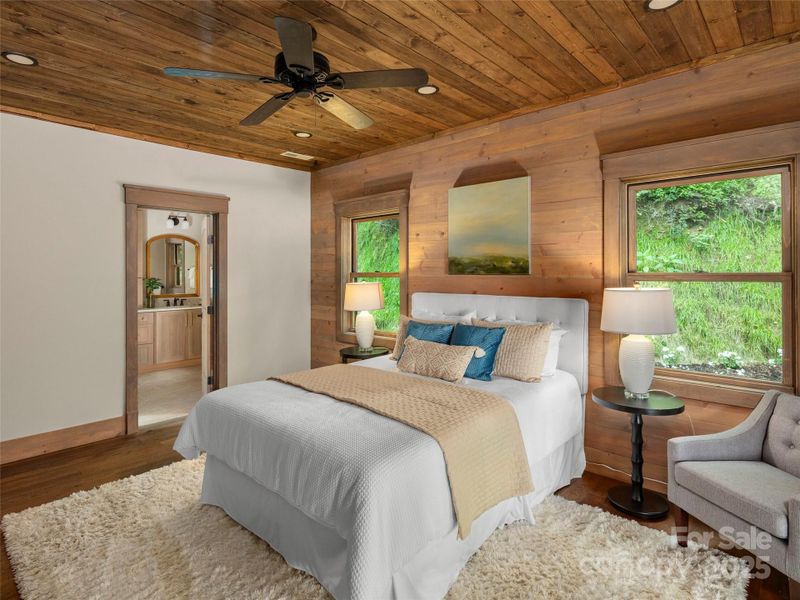 Furnished interior view inside a new home in , Maggie Valley (Image 32).