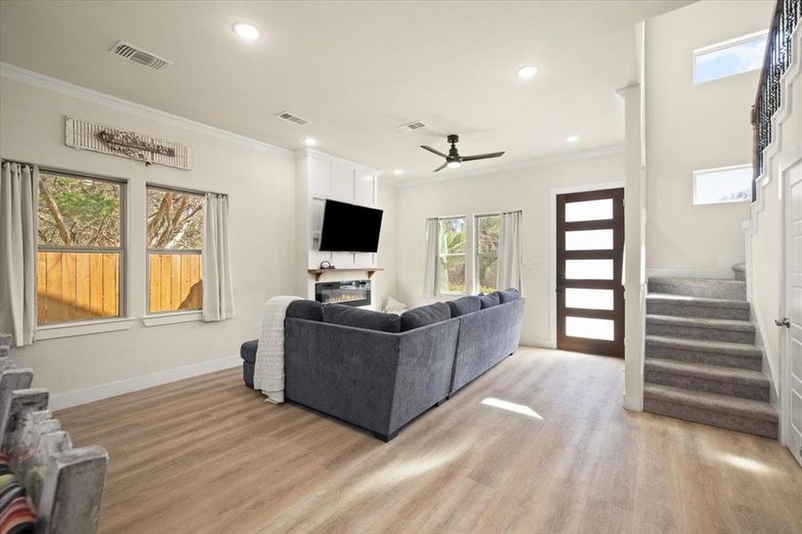 Oak Color LVP and high ceilings