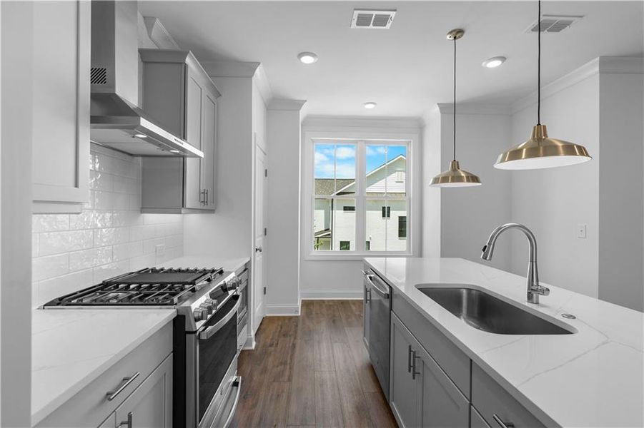 Furnished interior view inside a new home in Millcroft Townhomes, Buford (Image 10).