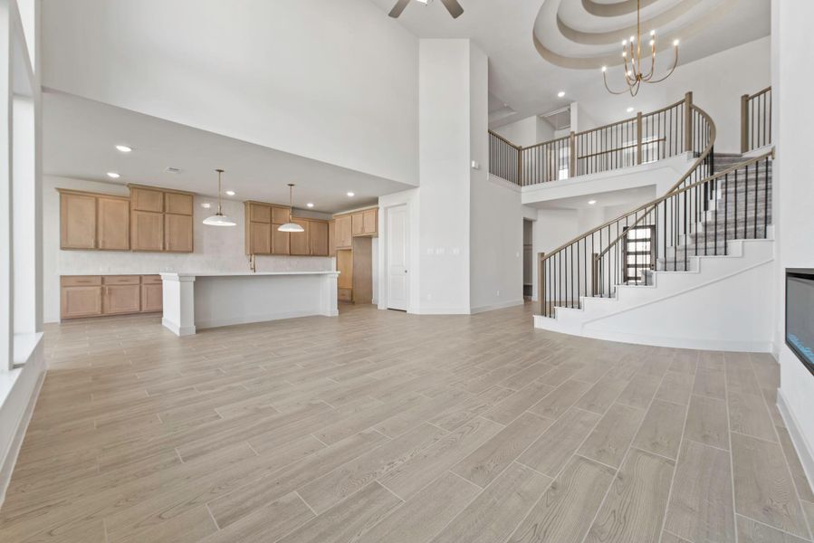 Spacious, unfurnished interior of a new home in Bridgeland, Cypress (Image 13).