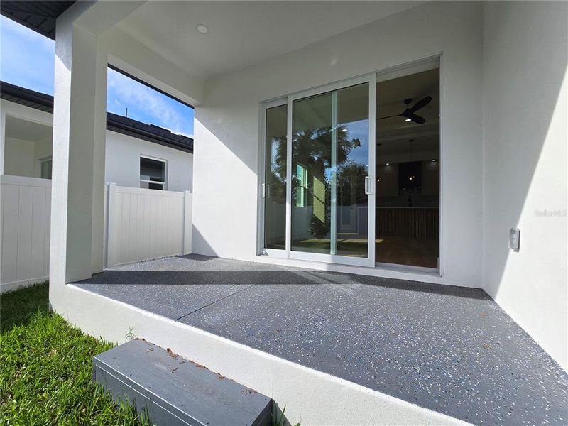Exterior details and patio area of a home in , Tampa (Image 22).