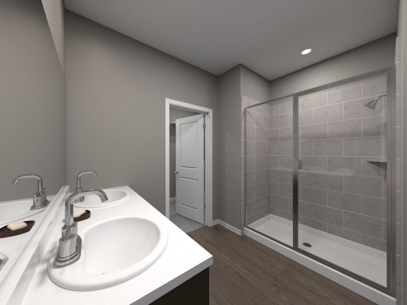 Furnished interior view inside a new home in Flora, Hutto (Image 7).