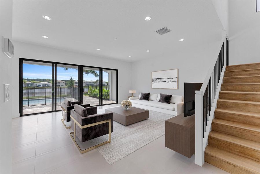 Virtually Stage Family Room