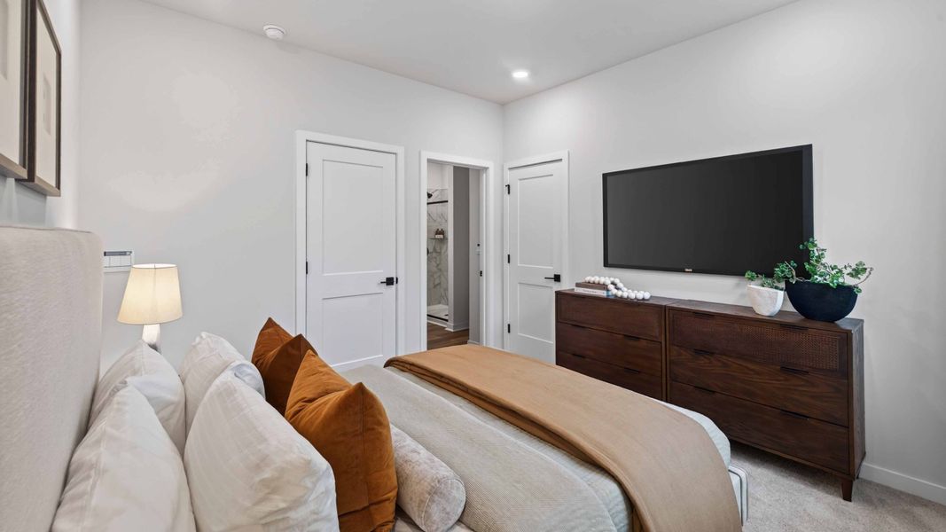 Furnished interior view inside a new home in Kingman Townhomes, Charlotte (Image 10). Furnished interior view inside a new home in Kingman Townhomes, Charlotte (Image 10).