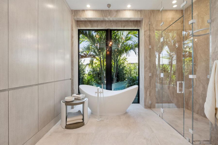 Furnished interior view inside a new home in , Jupiter (Image 60).