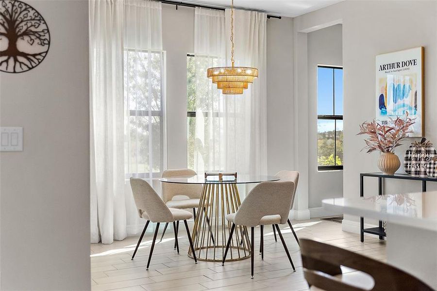 Furnished interior view inside a new home in , Parrish (Image 17).