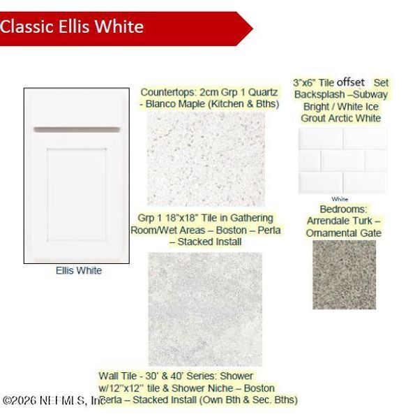 Sample of building materials used in homes in Wells Landing, Jacksonville (Image 27).