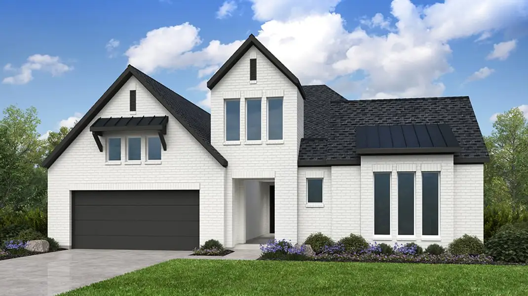 Representative exterior photo of a completed home built from the Sardonyx by Taylor Morrison in The Ridge at Northlake, Argyle, TX (Image 18).