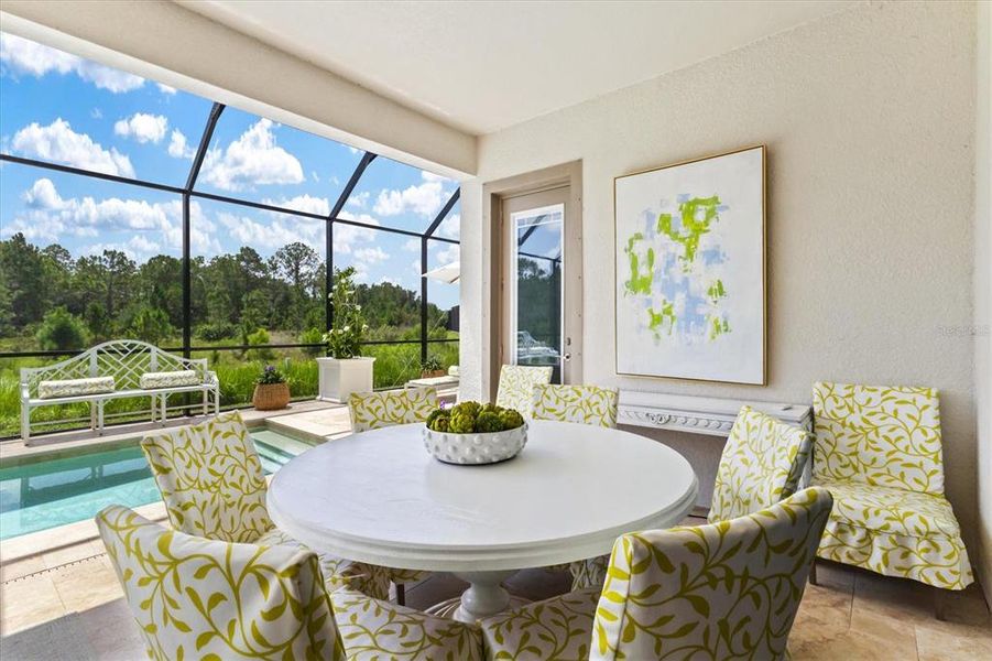 Exterior details and patio area of a home in Crosswind Ranch, Parrish (Image 39).