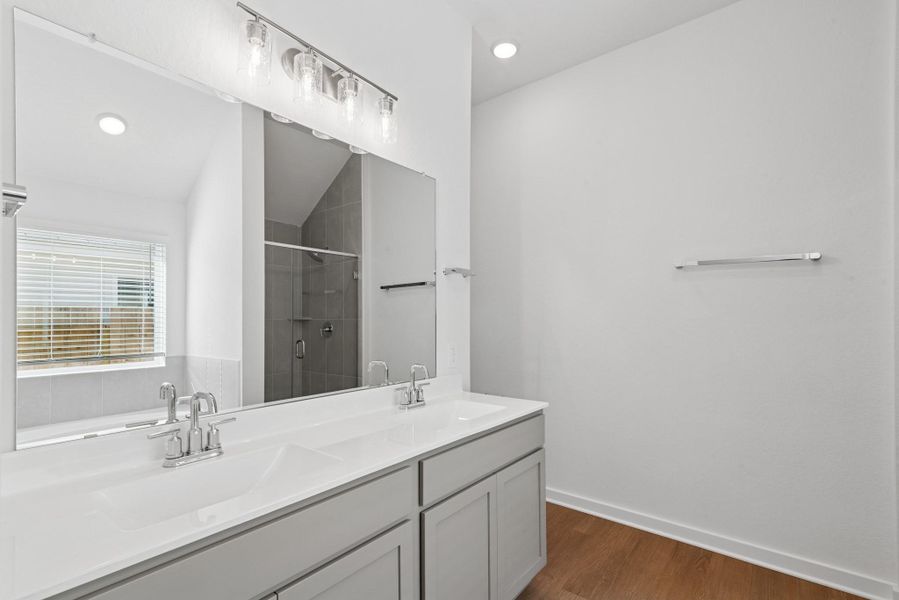 Furnished interior view inside a new home in Pinewood at Grand Texas, New Caney (Image 3).