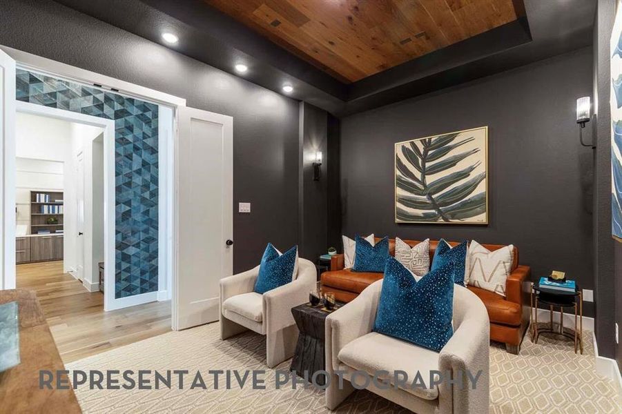 Furnished interior view inside a new home in Star Trail, Prosper (Image 10).