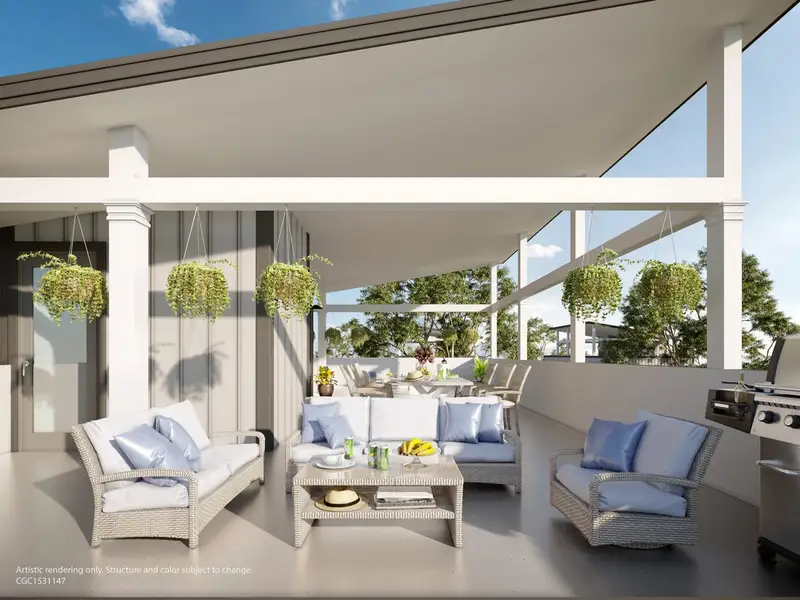 Representative exterior details of a home built from the The Heron 20 by Brock Built in Twin Palms, Inlet Beach (Image 36).