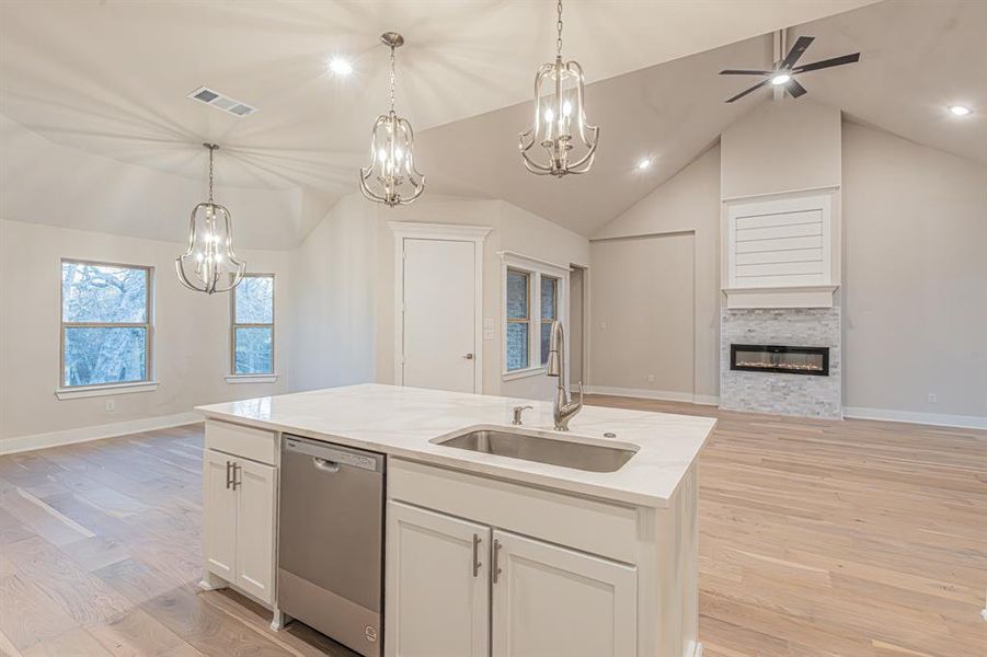 Furnished interior view inside a new home in , Azle (Image 5).