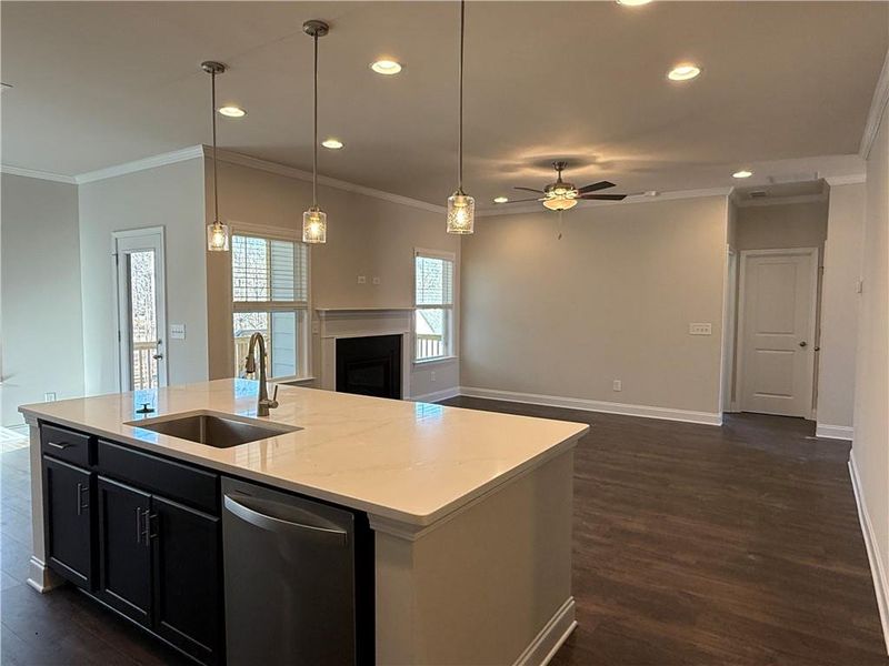 Furnished interior view inside a new home in River Rock, Ball Ground (Image 6).