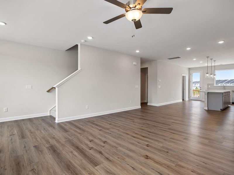 Spacious, unfurnished interior of a new home in Forestville Yard Townhomes, Knightdale (Image 13).