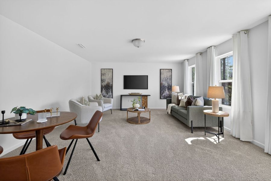 Furnished interior view inside a new home in Lake Royale, Louisburg (Image 25).
