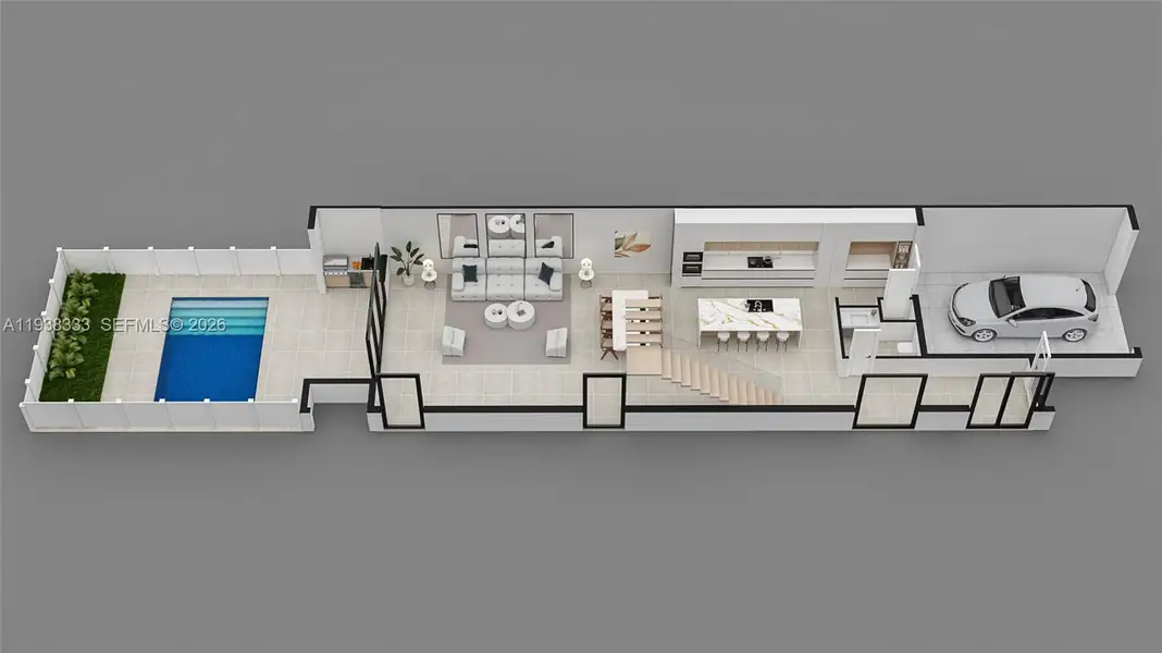 2D floor plan layout of this home in , Fort Lauderdale, FL (Image 4).