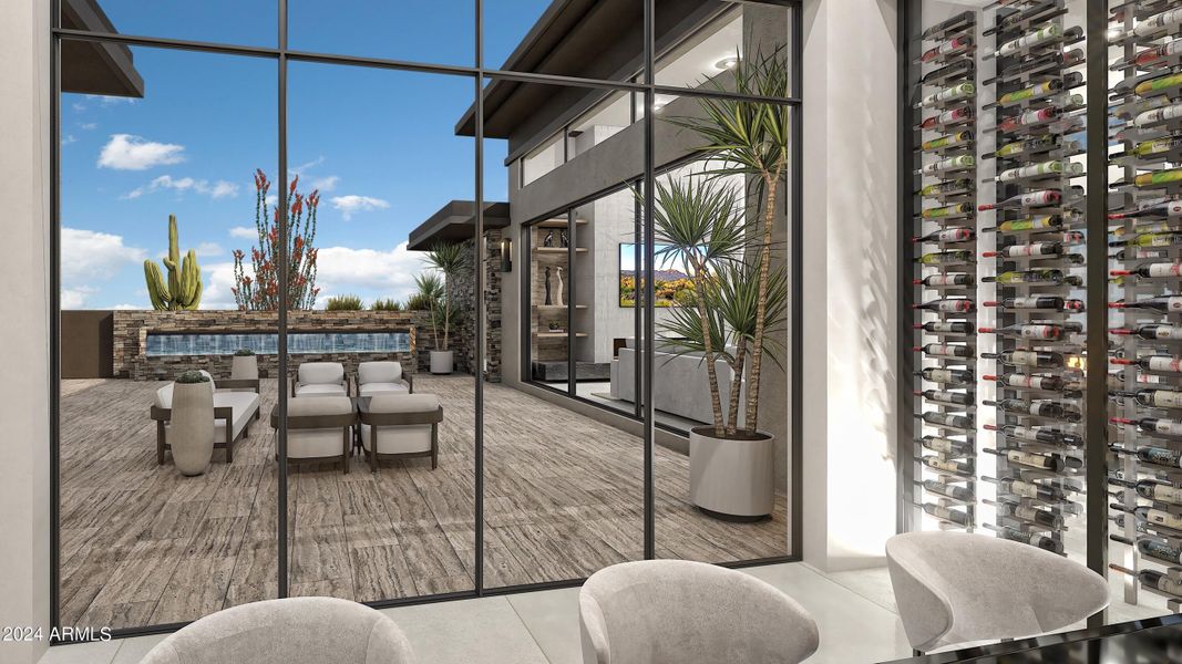 Dining View to Courtyard