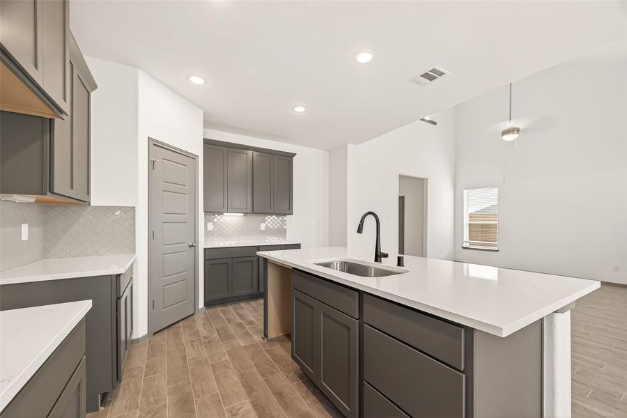 Furnished interior view inside a new home in Rates starting as low as, Iowa Colony (Image 7).