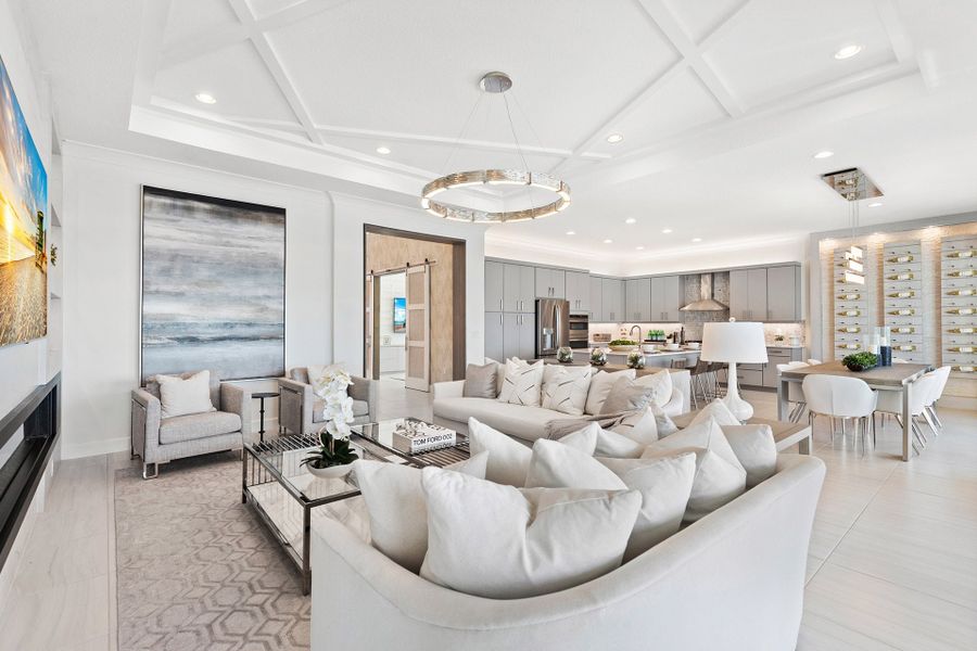 Representative furnished interior of a home built from the Michele II by GL Homes in Valencia Vista at Riverland, Port St. Lucie (Image 6).