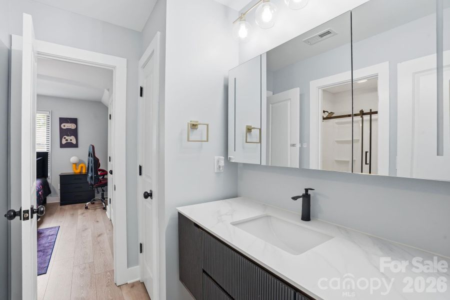 Furnished interior view inside a new home in , Charlotte (Image 29).
