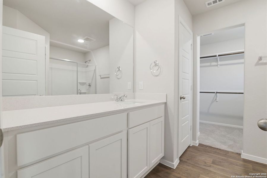 Furnished interior view inside a new home in Hunters Ranch, San Antonio (Image 6).