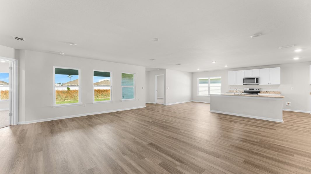 Representative unfurnished interior of a home built from the The Sawyer by D.R. Horton in Liberty, Panama City (Image 19). Representative unfurnished interior of a home built from the The Sawyer by D.R. Horton in Liberty, Panama City (Image 19).