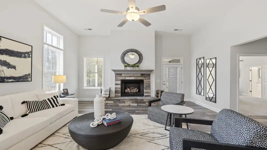 Representative furnished interior of a home built from the Vail by D.R. Horton in Spring Ridge Reserve, Anderson (Image 12). Representative furnished interior of a home built from the Vail by D.R. Horton in Spring Ridge Reserve, Anderson (Image 12).