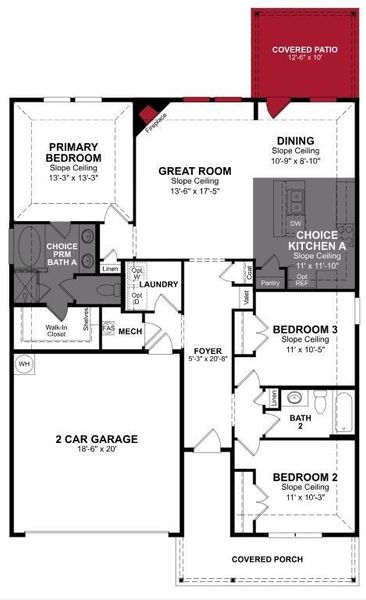 Beazer Homes Stark Farms Allegheny floorplan.