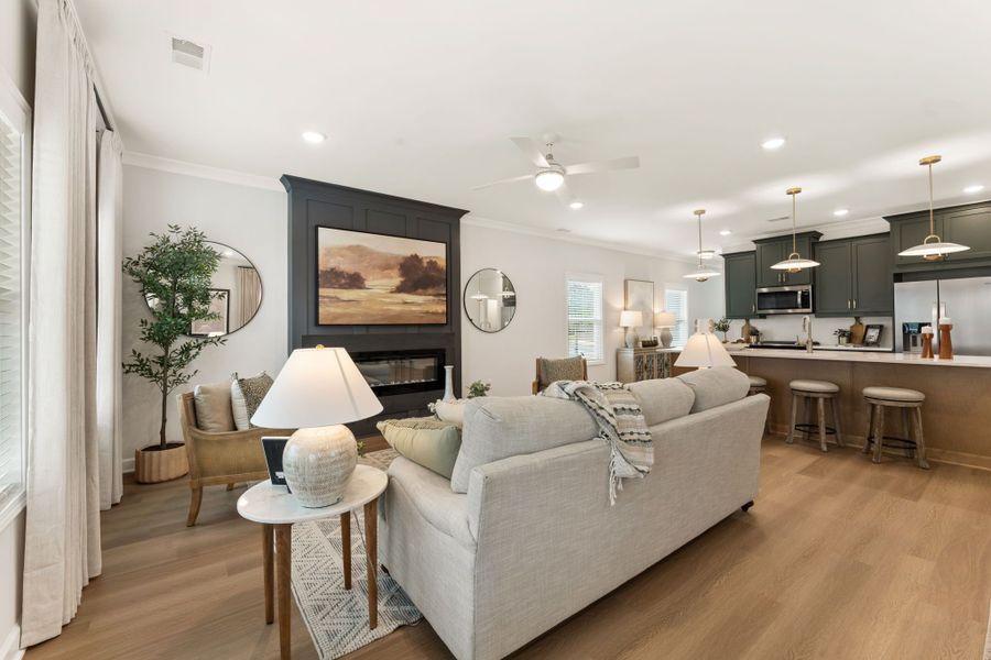 Representative furnished interior of a home built from the Fairview by Traton Homes in Winsome Park, Woodstock (Image 12).