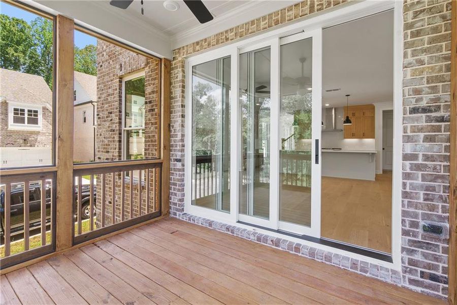 Exterior details and patio area of a home in Waterside Townhomes, Peachtree Corners (Image 17).