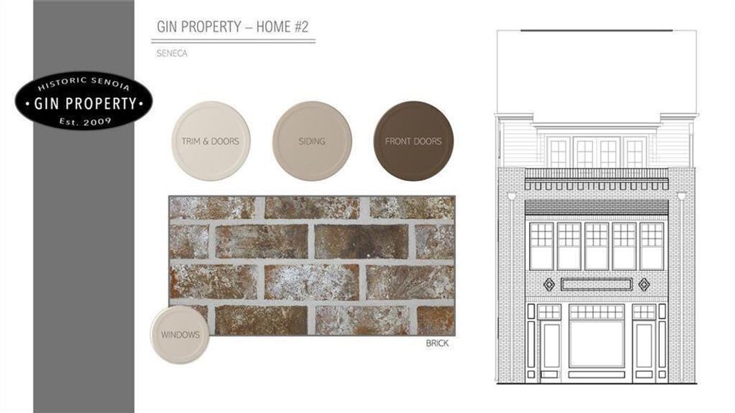 Sample of building materials used in homes in , Senoia (Image 25).