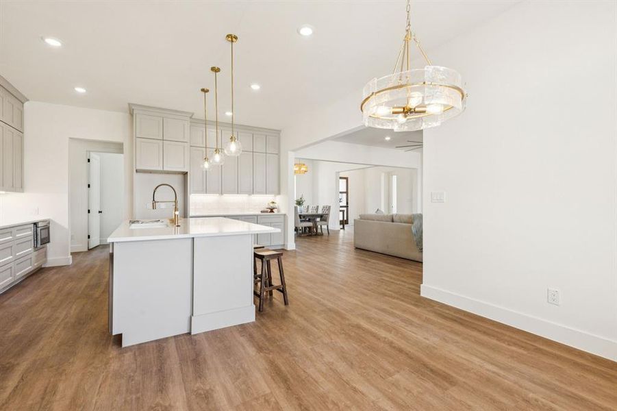 Furnished interior view inside a new home in , Justin (Image 30).