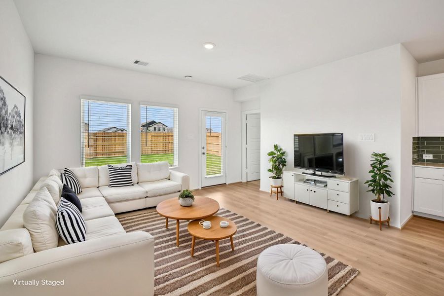 Furnished interior view inside a new home in Landing Meadows - Traditional Series, New Caney (Image 6).
