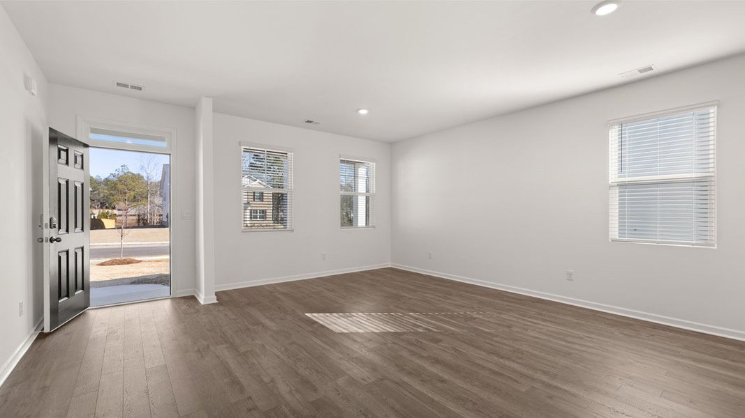 Representative unfurnished interior of a home built from the Mansfield by D.R. Horton in Brooks Station, Dacula (Image 41).