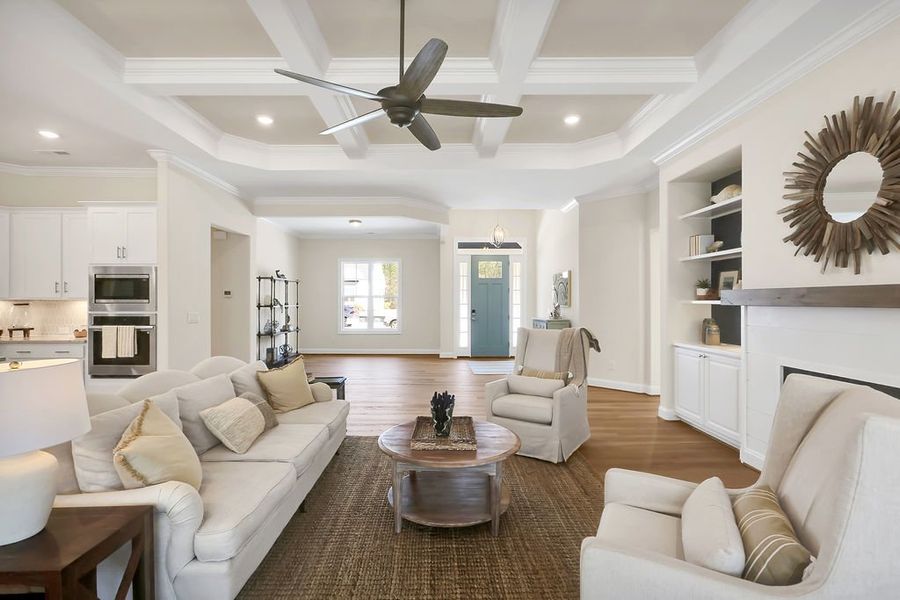 Furnished interior view inside a new home in Compass Pointe, Leland (Image 9). Furnished interior view inside a new home in Compass Pointe, Leland (Image 9).