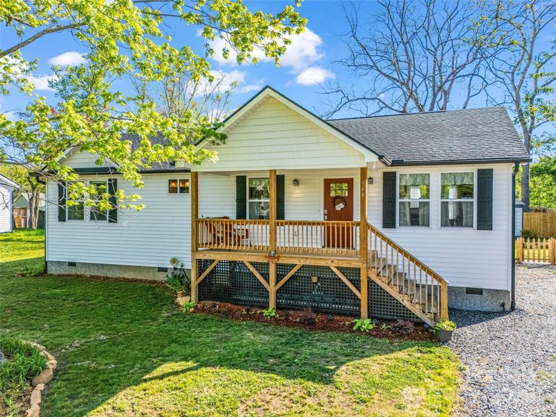 Exterior details and patio area of a home in , Black Mountain (Image 21).