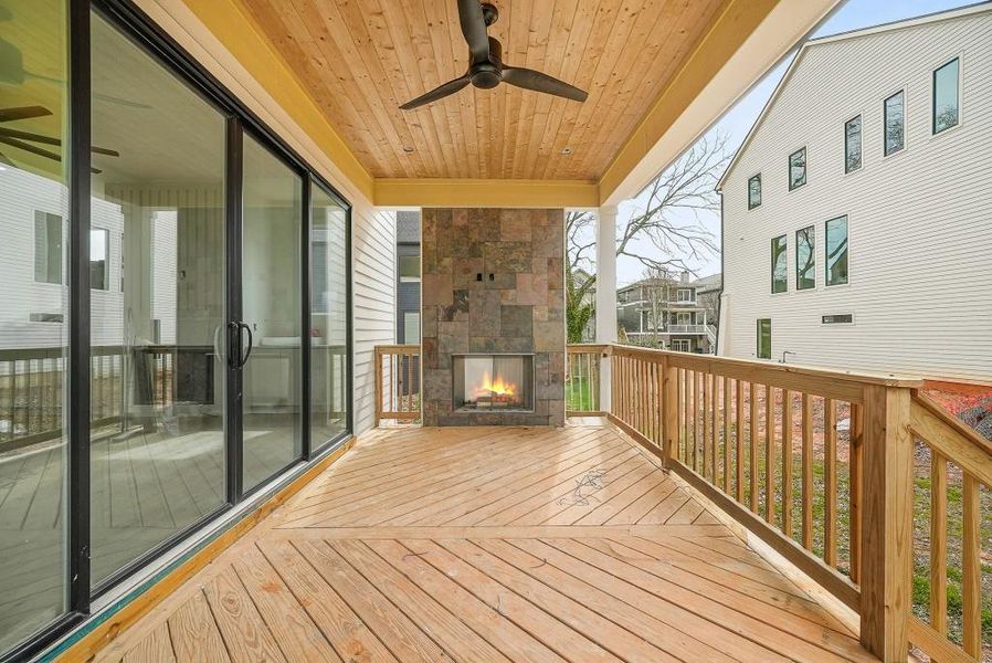 Exterior details and patio area of a home in , Atlanta (Image 3).