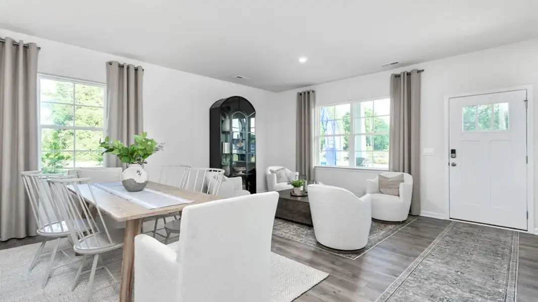 Furnished interior view inside a new home in The Estates at Edinborough, Gibsonville (Image 6).