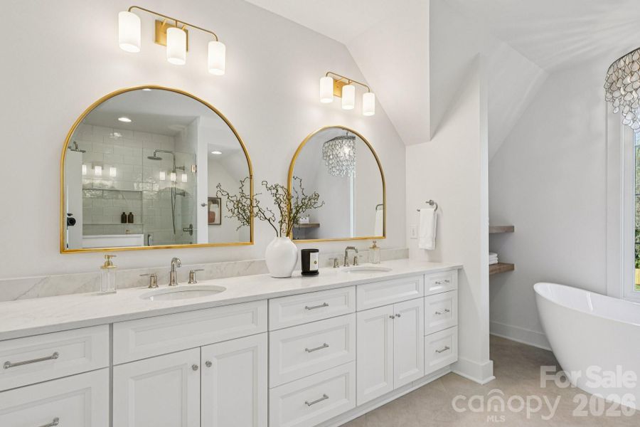 Furnished interior view inside a new home in , Charlotte (Image 17).