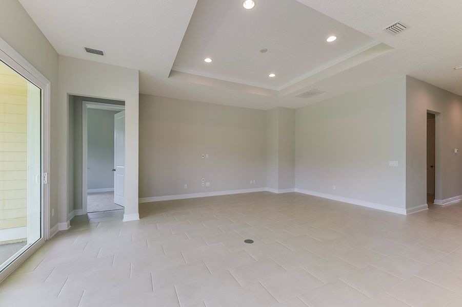 Representative unfurnished interior of a home built from the Washington by Riverside Homes in Hidden Creek at SilverLeaf Phase 2, St. Augustine (Image 26). Representative unfurnished interior of a home built from the Washington by Riverside Homes in Hidden Creek at SilverLeaf Phase 2, St. Augustine (Image 26).