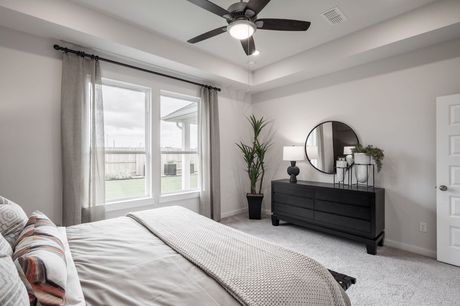 Representative furnished interior of a home built from the Caddo by Tri Pointe Homes in Mason Woods, Cypress (Image 14).